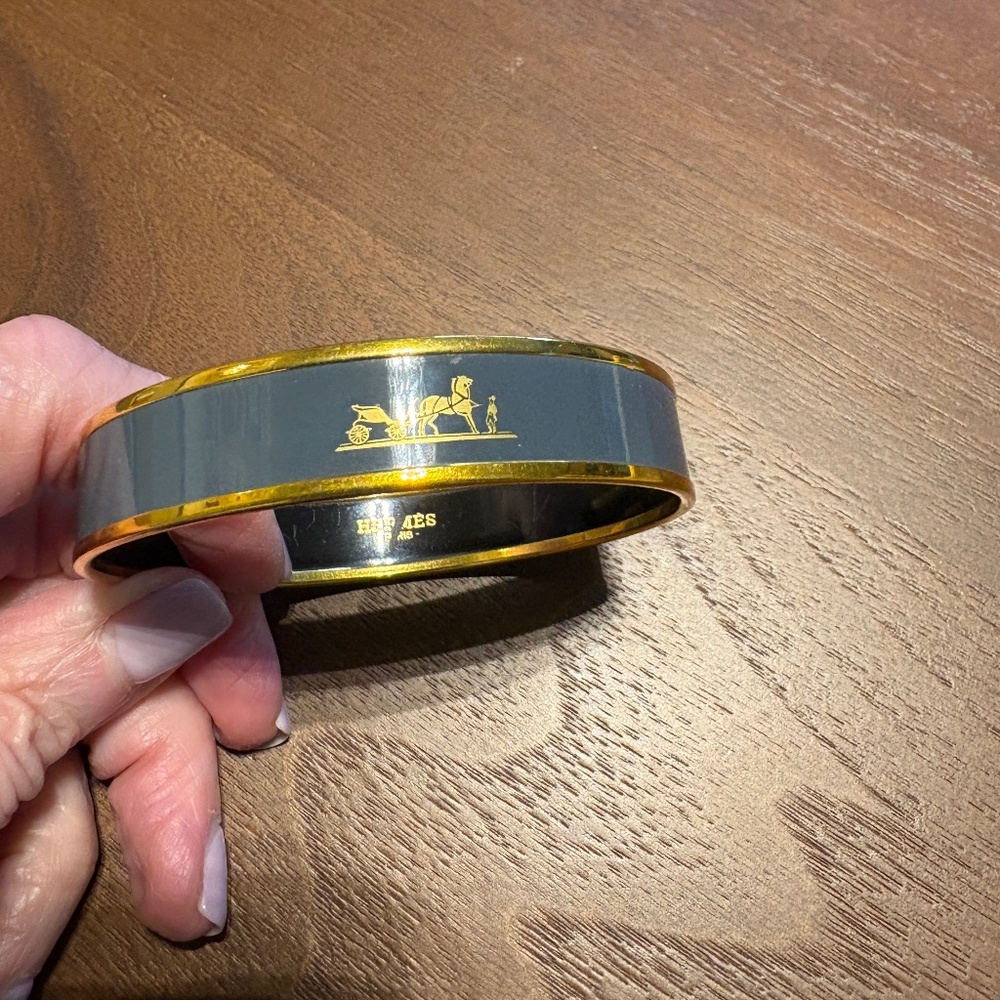 Authentic Hermes wide bracelet